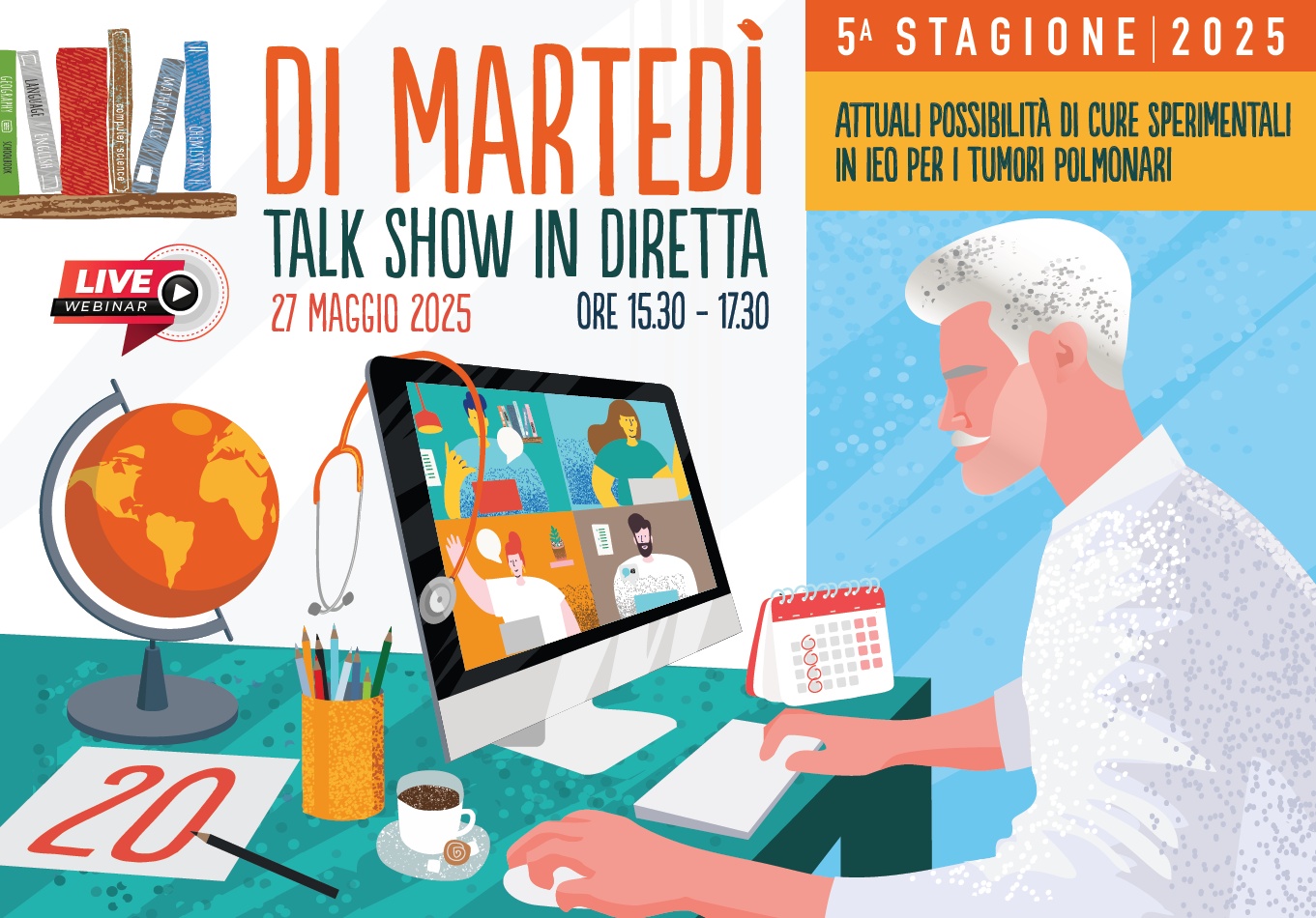 DI MARTEDI': TALK SHOW IN DIRETTA. ATTUALI POSSIBILITA' DI CURE SPERIMENTALI IN IEO PER I TUMORI POLMONARI