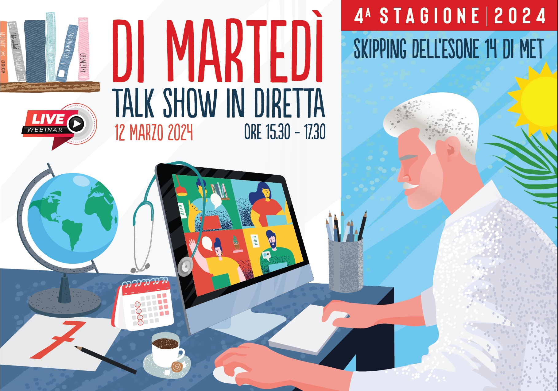 DI MARTEDI': TALK SHOW IN DIRETTA. SKIPPING DELL’ESONE 14 DI MET