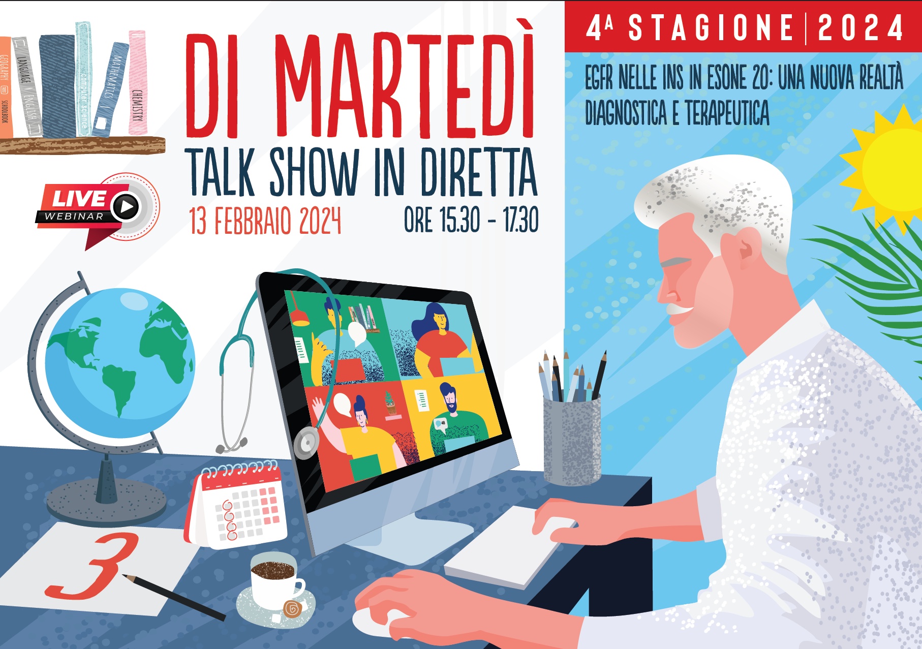 FAD - DI MARTEDÌ: TALK SHOW IN DIRETTA. EGFR NELLE INS IN ESONE 20: UNA NUOVA REALTÀ DIAGNOSTICA E TERAPEUTICA