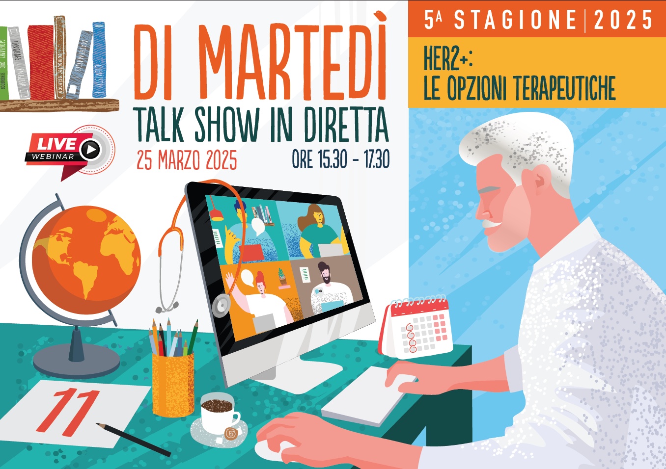 FAD - DI MARTEDÌ: TALK SHOW IN DIRETTA. HER2+: LE OPZIONI TERAPEUTICHE