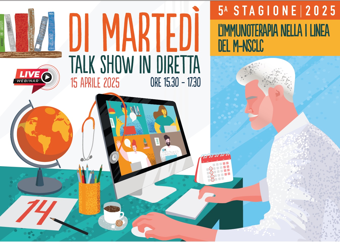 FAD - DI MARTEDÌ: TALK SHOW IN DIRETTA. L’IMMUNOTERAPIA NELLA I LINEA DEL M-NSCLC