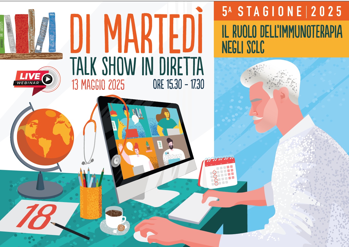 FAD - DI MARTEDÌ: TALK SHOW IN DIRETTA. IL RUOLO DELL’IMMUNOTERAPIA NEGLI SCLC