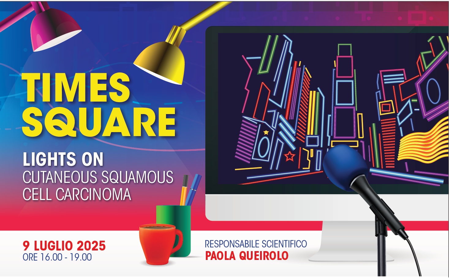 FAD - TIMES SQUARE: LIGHTS ON CUTANEOUS SQUAMOUS CELL CARCINOMA (9 luglio 2025)